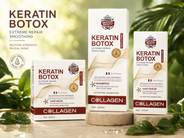 Imperial Beauty — Keratin Botox Collagen Set  (Keratin + Collagen Hair Care | Salon-Like Luxury at Home)
